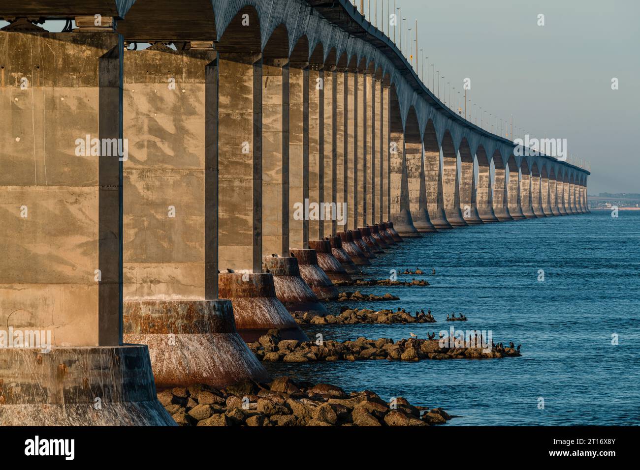 Confederation Bridge   Cape Jourimain, New Brunswick, CAN Stockfoto