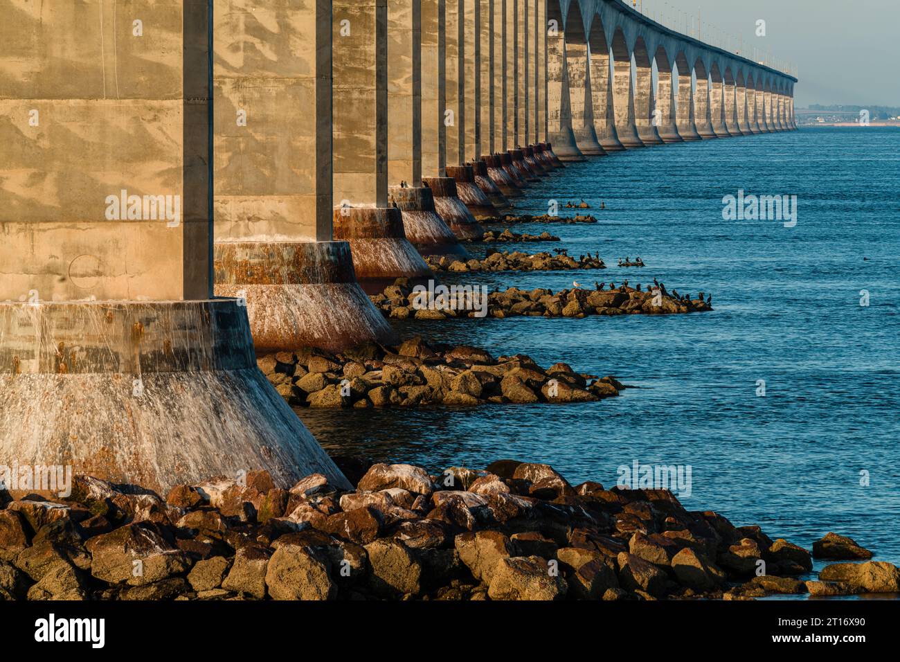 Confederation Bridge   Cape Jourimain, New Brunswick, CAN Stockfoto