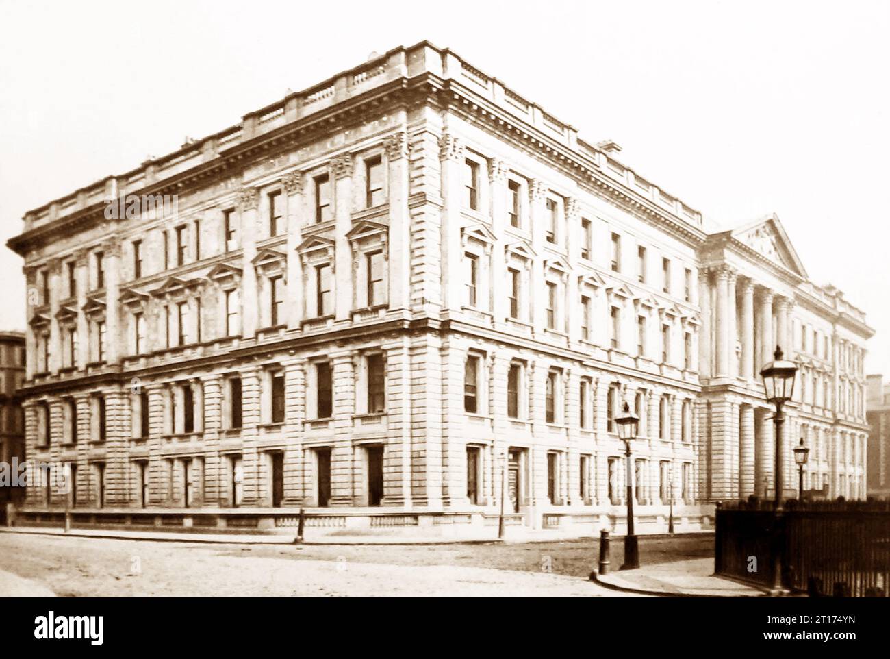 Central Telegraph Office und General Post Office, London, viktorianische Zeit Stockfoto