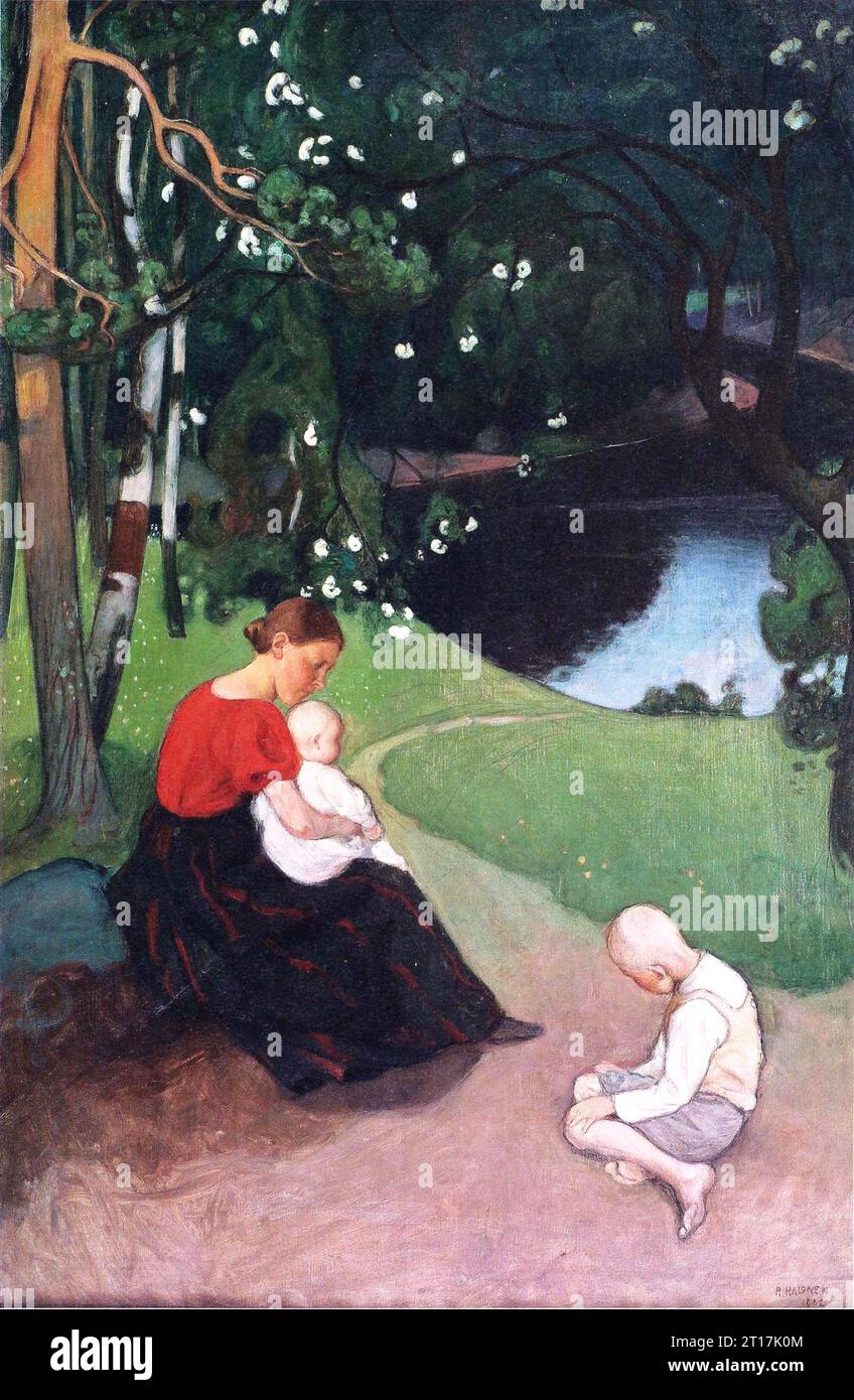 Pekka Halonen - The Reapers Grove - 1902 Stockfoto