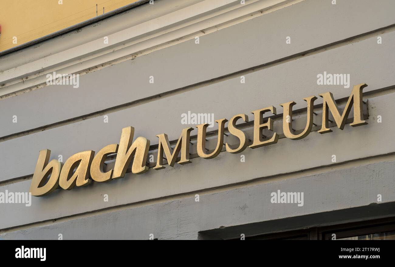 Bachmuseum, Bach-Archiv, Thomaskirchhof, Leipzig, Sachsen, Deutschland Stockfoto