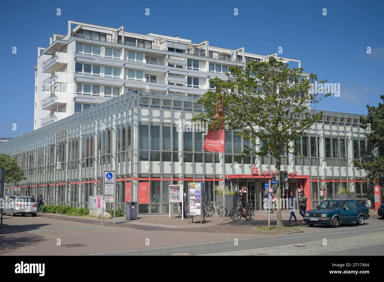 Filiale Sparkasse, Westerland, Sylt, Schleswig-Holstein, Deutschland Stockfoto