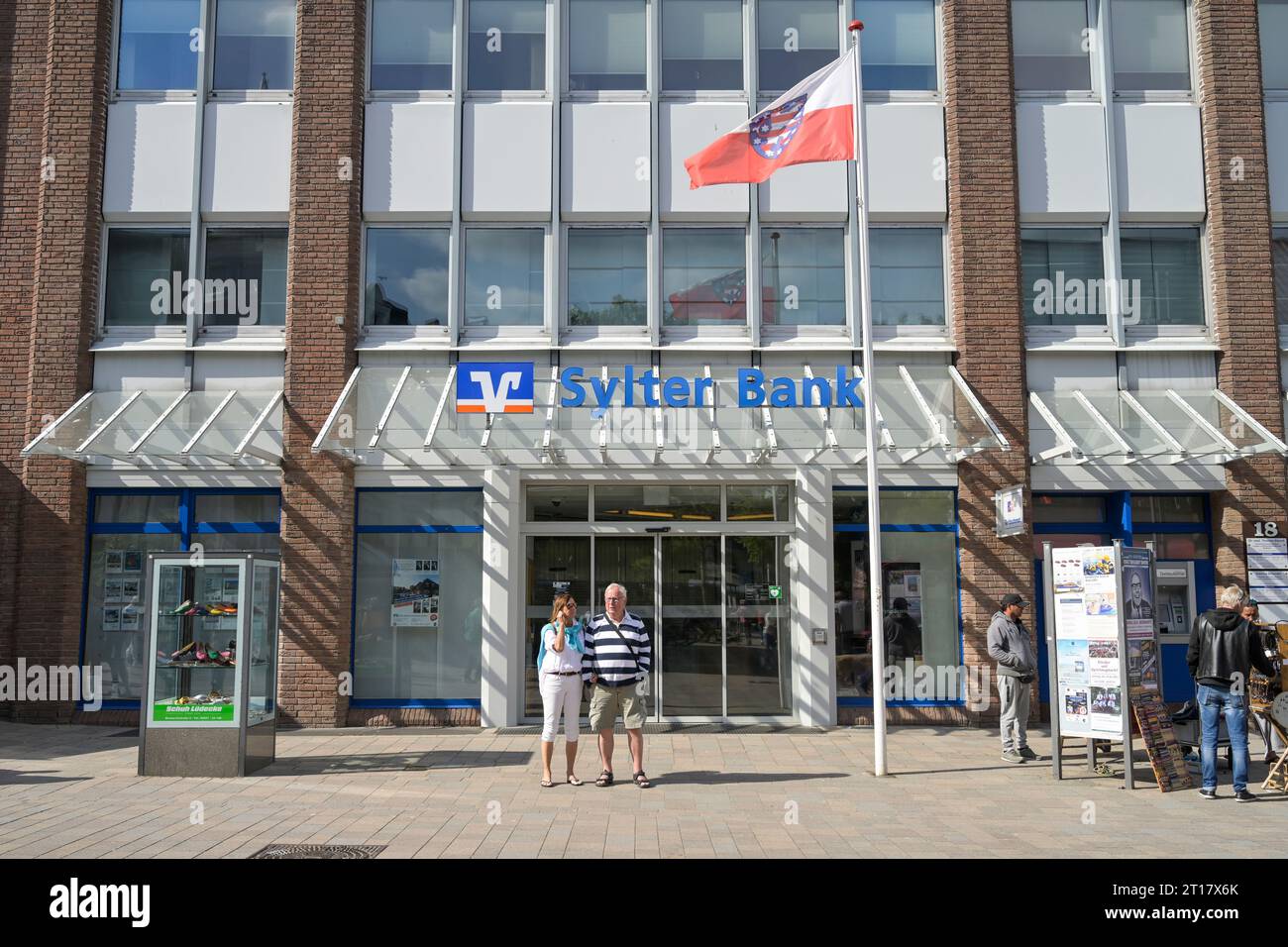 Filiale Sylter Bank, Volksbank Raiffeisenbank, Westerland, Sylt, Schleswig-Holstein, Deutschland Stockfoto