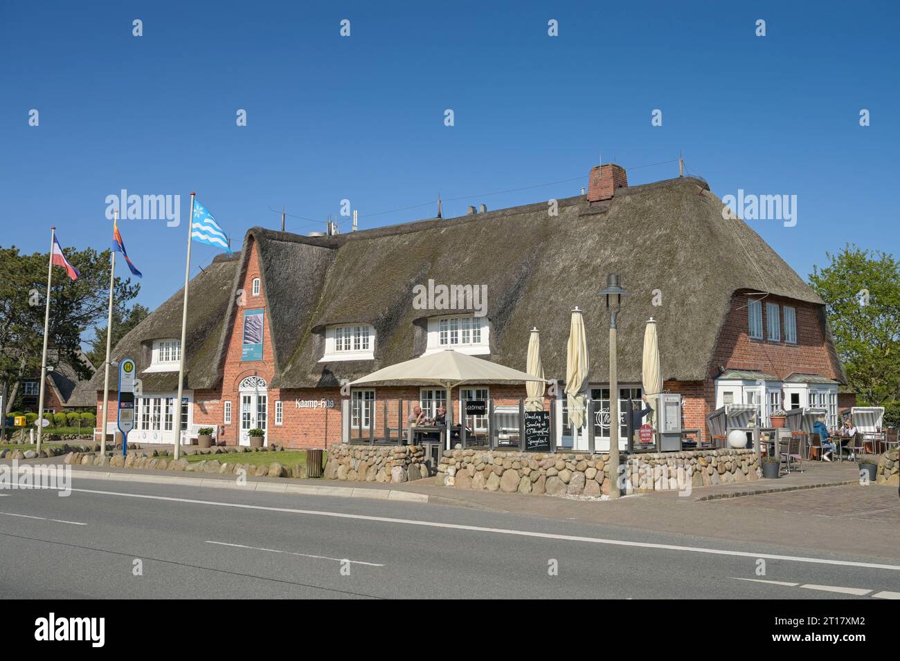 Kaamp Hüs, Tourismus-Service, Ausstellungen, Hauptstraße, Kampen, Sylt, Schleswig-Holstein, Deutschland Stockfoto