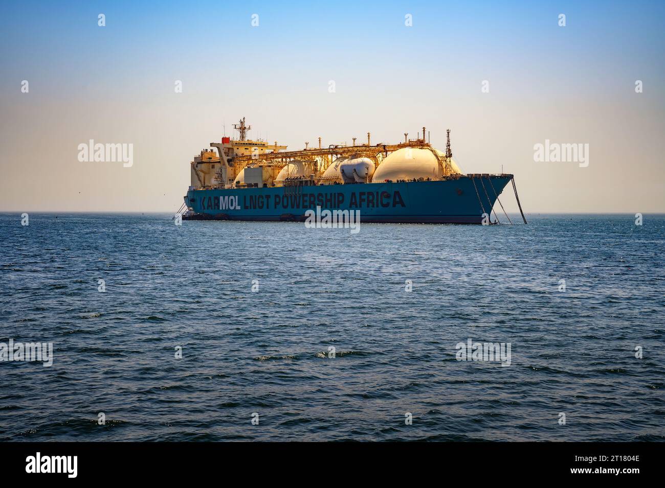 Karmol LNG-Tanker in Dakar, Senegal, Afrika Stockfoto