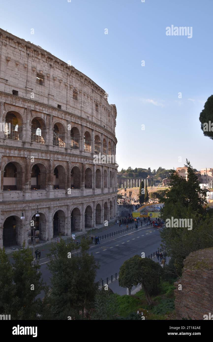 Kolosseum der Altstadt von Rom, konstantinsbogen, Forum Romanum Sightseeing Stockfoto