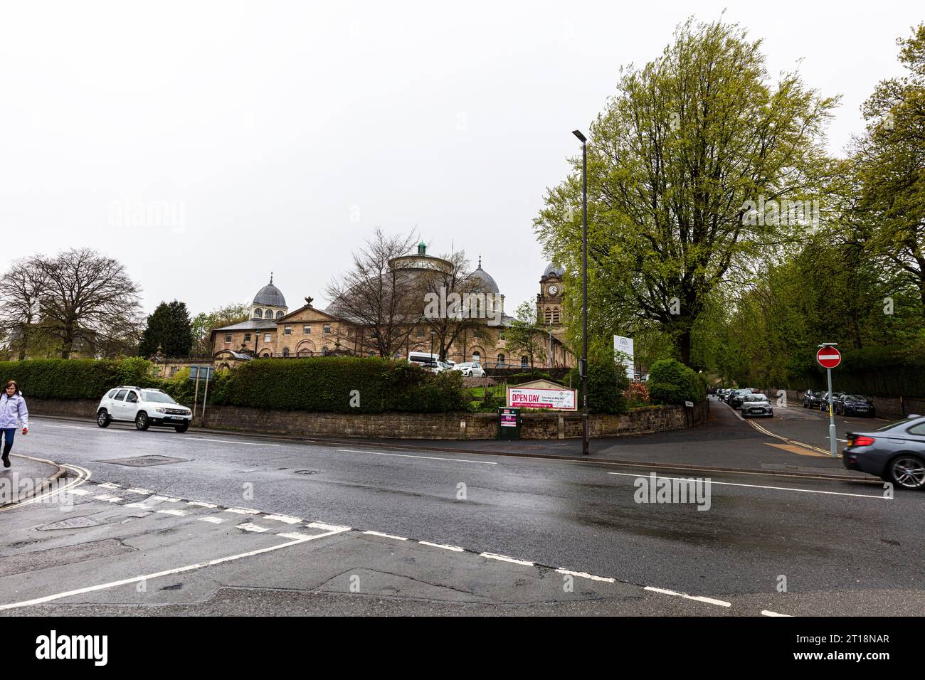 Devonshire Dome, Buxton, Derbyshire, Peak District, Großbritannien, England, Wahrzeichen und historisches Gebäude, Universität, Buxton Campus, University of Derby Stockfoto