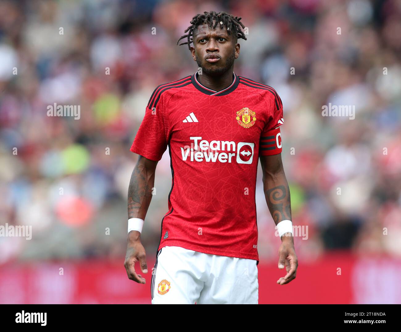 Fred aus Manchester United. - Manchester United gegen Lyon, Pre-Season Friendly, Murrayfields Stadium, Edinburgh, Schottland, UK - 19. Juli 2023. Nur redaktionelle Verwendung – es gelten Einschränkungen für DataCo. Stockfoto