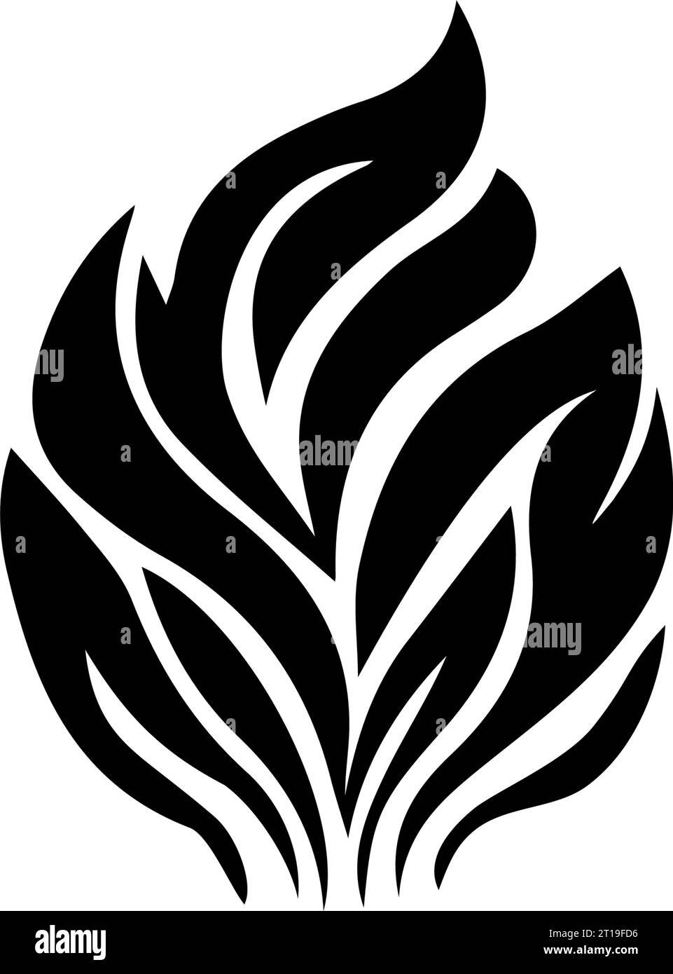 Eine Reihe von Piktogrammen zeigt Symbole zum Thema Feuer. Das Bild zeigt helle flammende