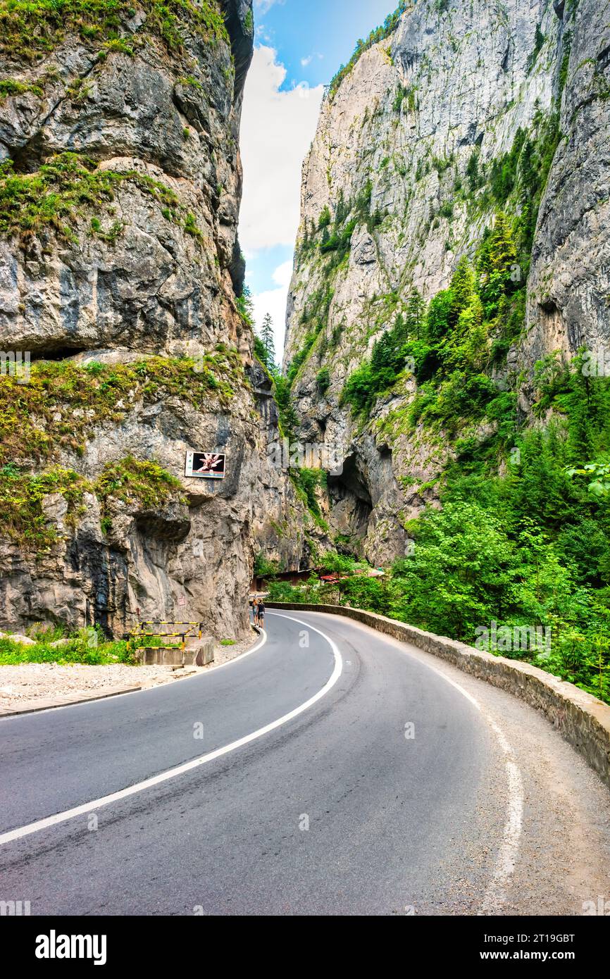 Bicaz-Schlucht in Rumänien. Stockfoto