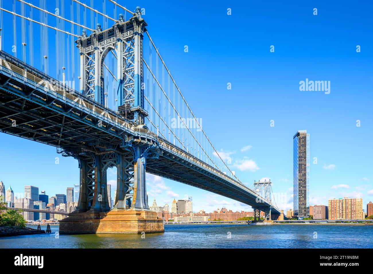 Die berühmte manhattan-Brücke von New york Stockfoto