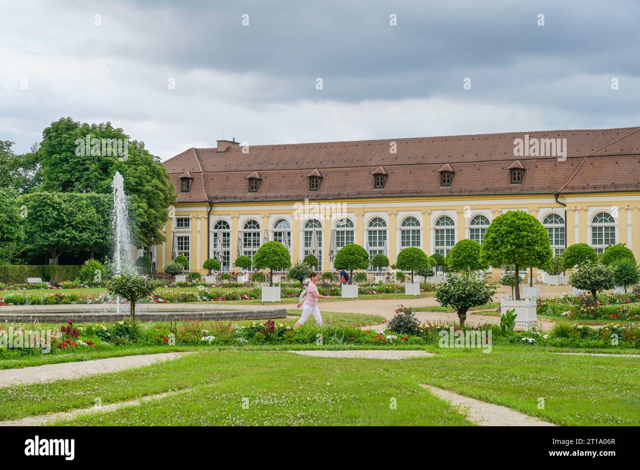 Orangerie, Hofgarten, Ansbach, Bayern, Deutschland Stockfoto