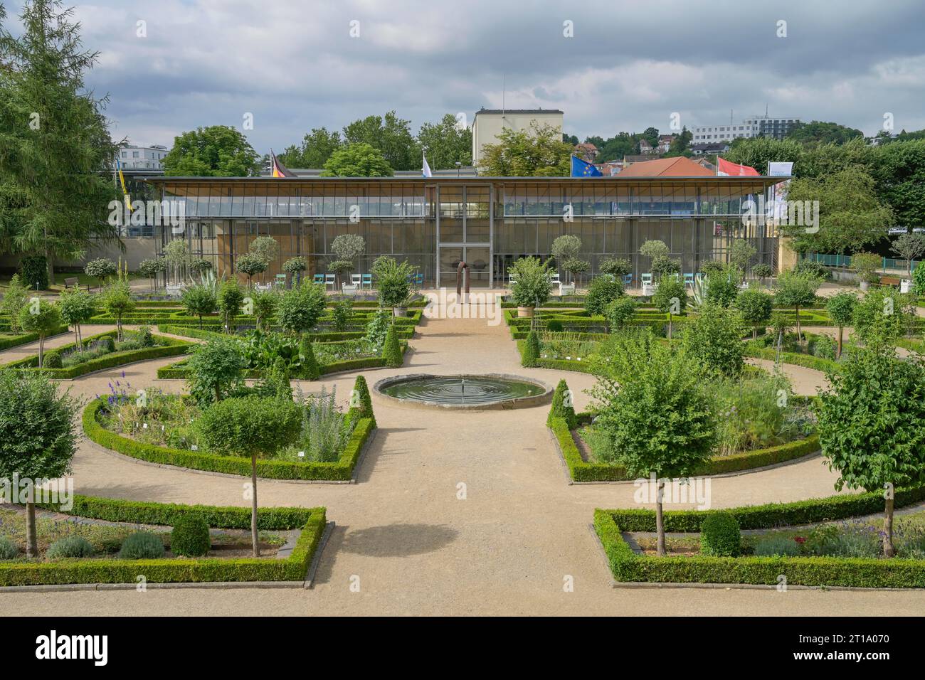 Leonhart-Fuchs-Garten, Hofgarten, Ansbach, Bayern, Deutschland Stockfoto