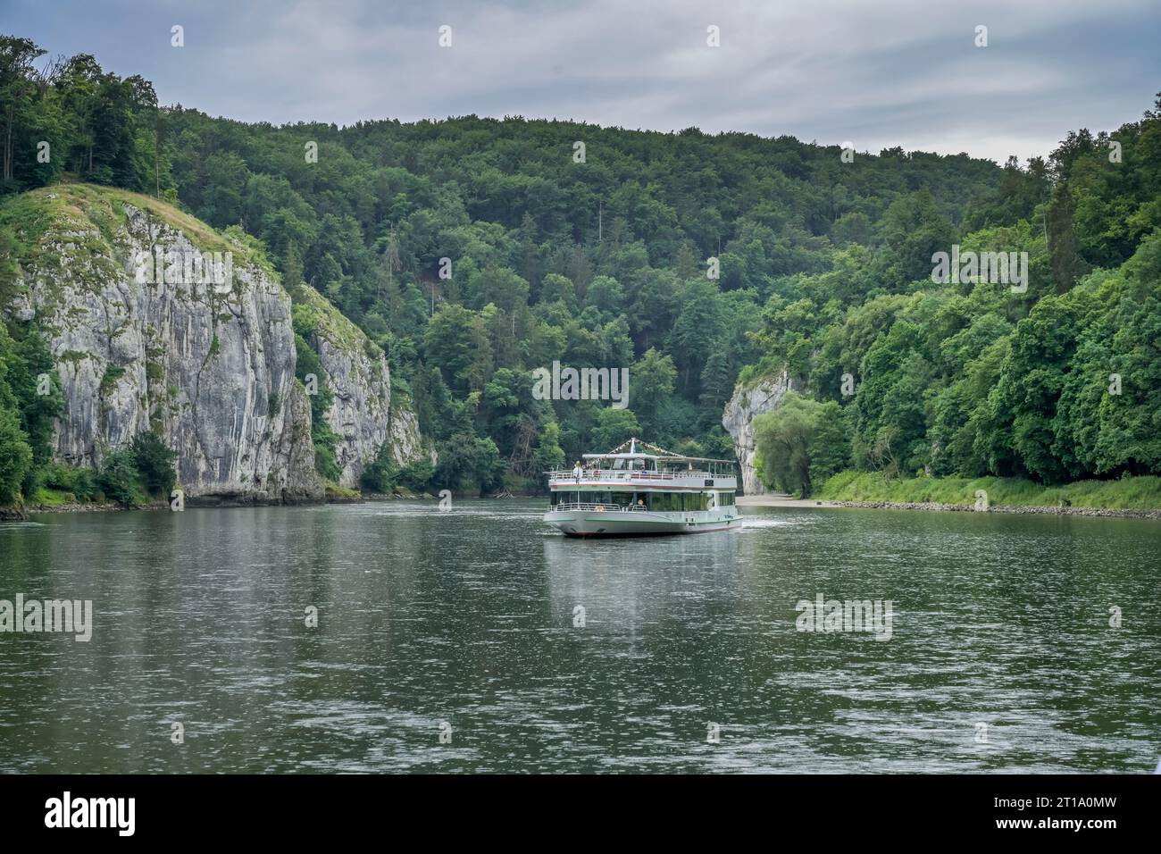 Donaudurchbruch bei Weltenburg, Bayern, Deutschland Stockfoto