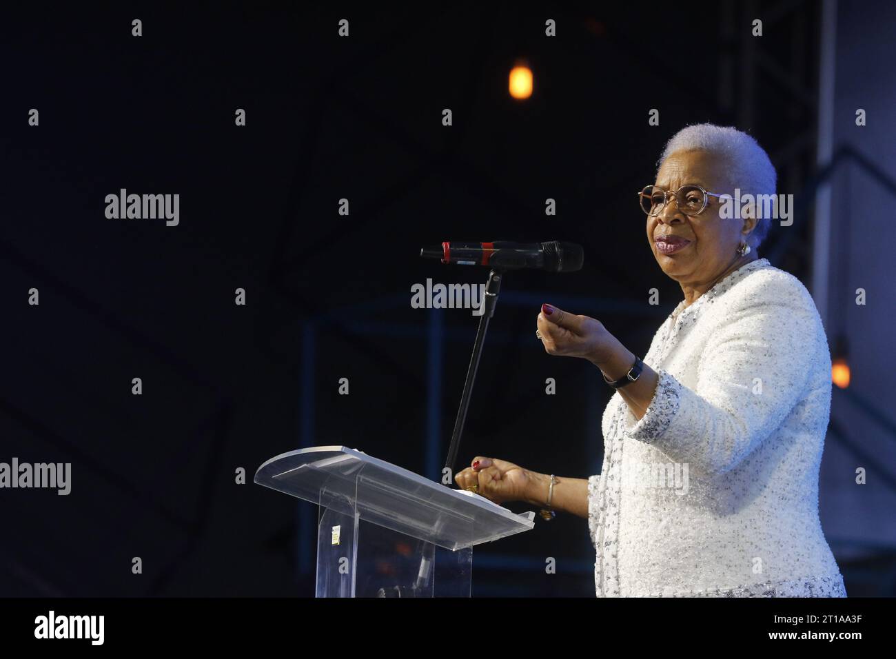 Die mosambikanische Aktivistin Graca Machel, ehemalige First Lady von ...