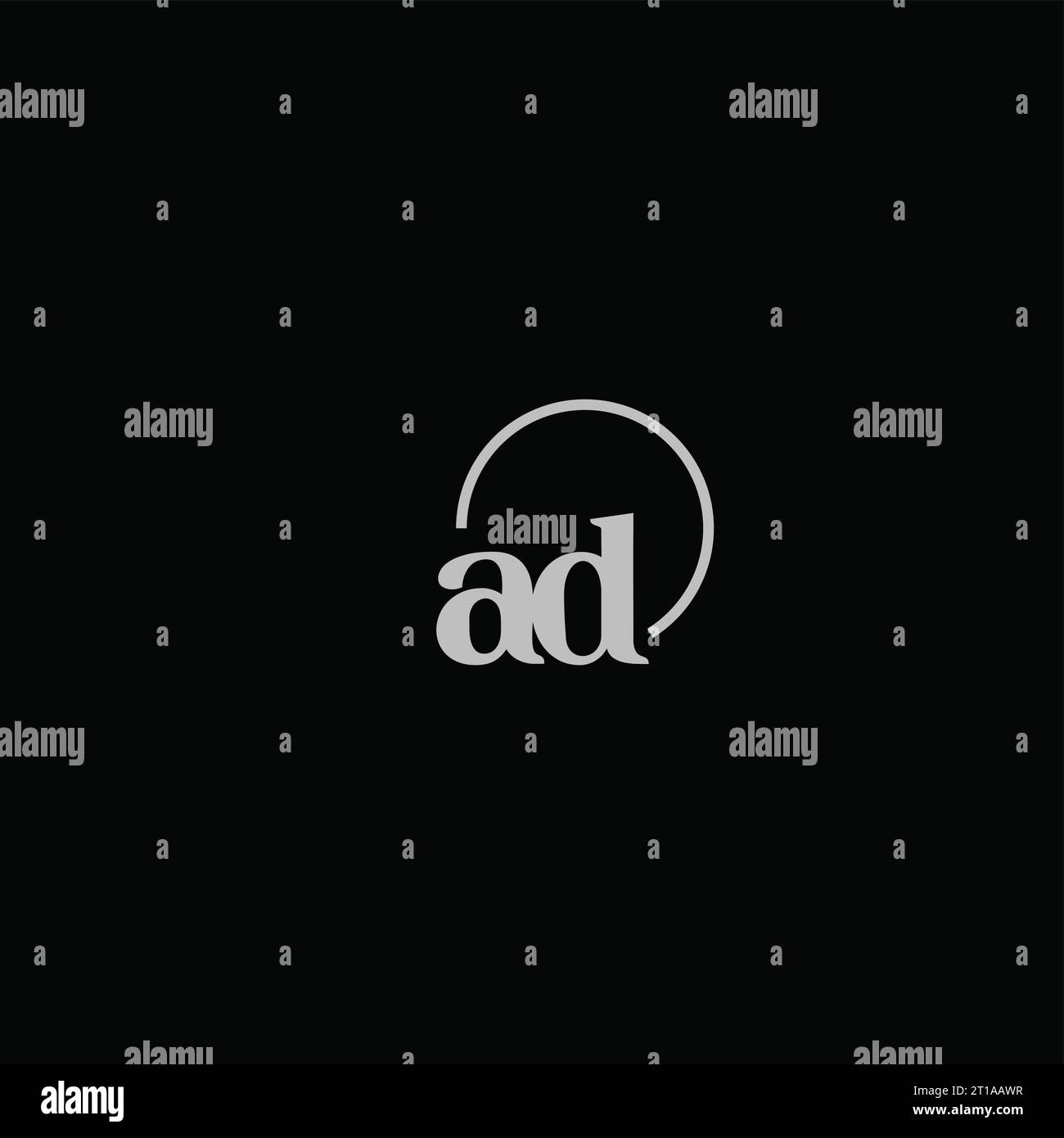 WERBEINITIALEN Logo-Monogramm-Design-Ideen Stock Vektor