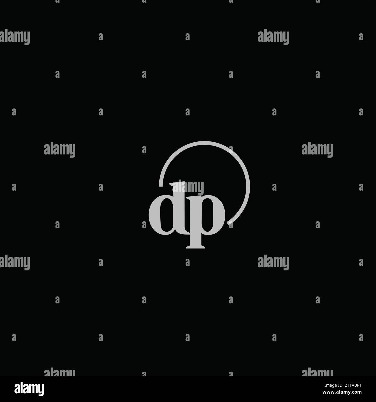 DP Initialen Logo Monogramm Design Ideen Stock Vektor