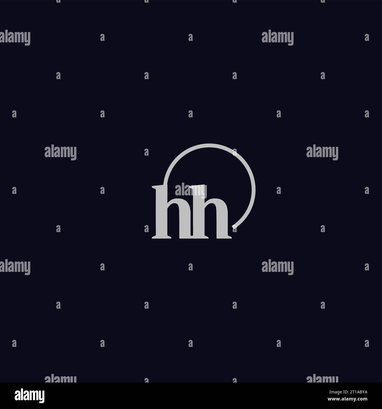 HH Initialen Logo Monogramm Design Ideen Stock Vektor
