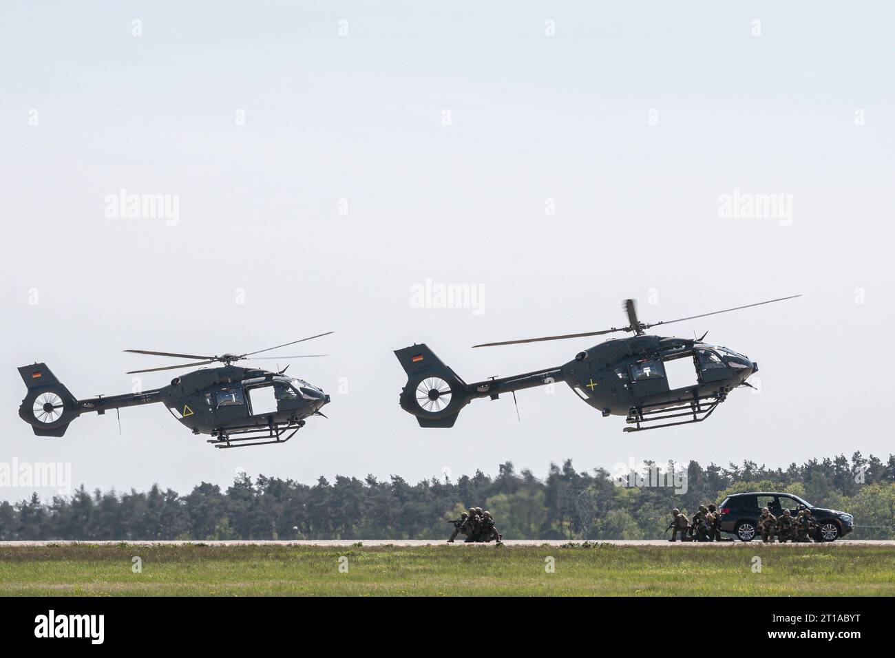 Deutsche Armee führt eine Militärdemonstration in Berlin durch Stockfoto