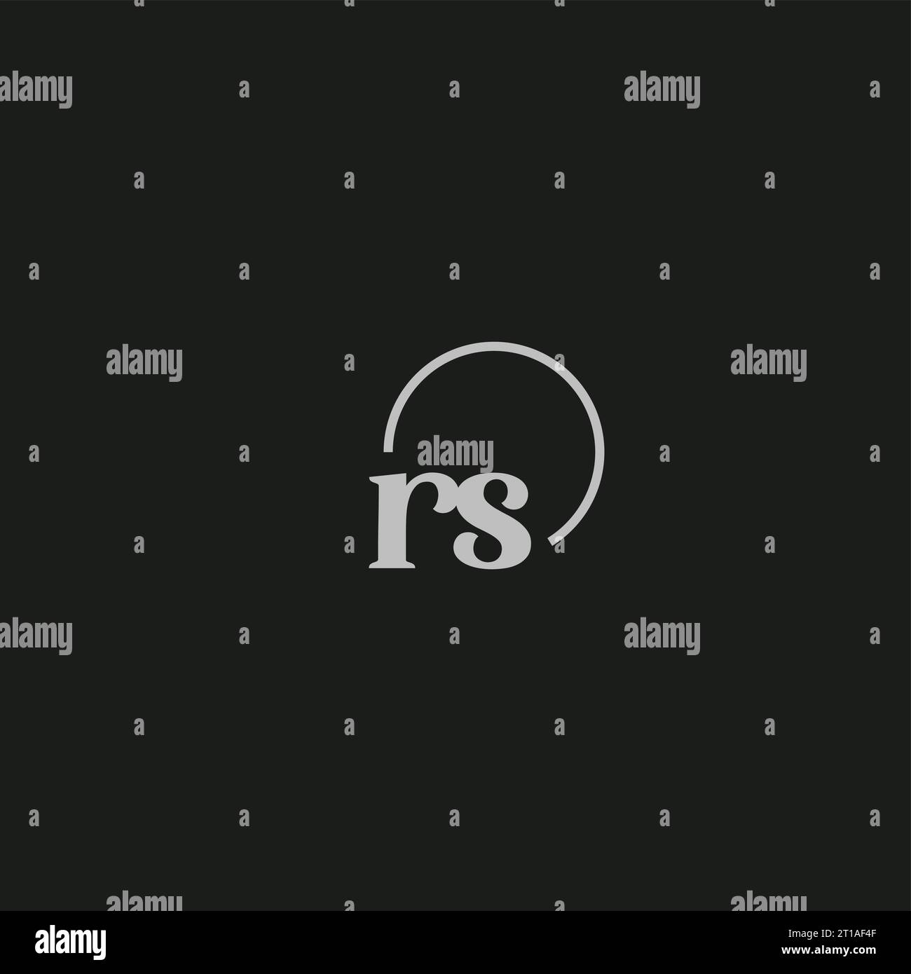 Design-Ideen für das Monogramm-Logo von RS Initials Stock Vektor