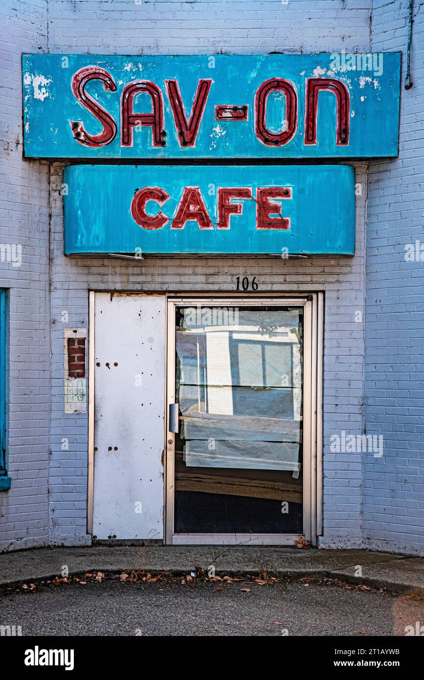 Old Sav-on Cafe, Main Street und 16th, Boise, Idaho, USA Stockfoto