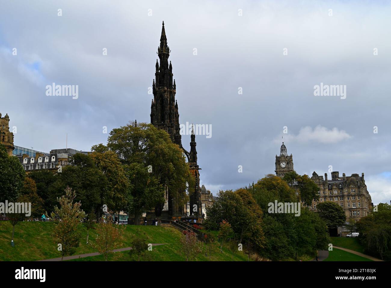 Stadtzentrum von Edinburgh Stockfoto