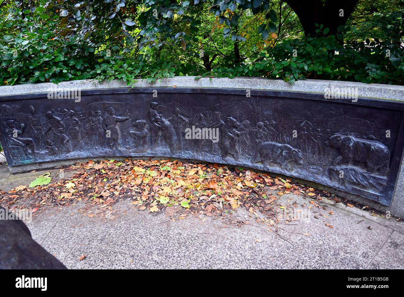 Wojtek the Soldier Bear Memorial Edinbugh Stockfoto