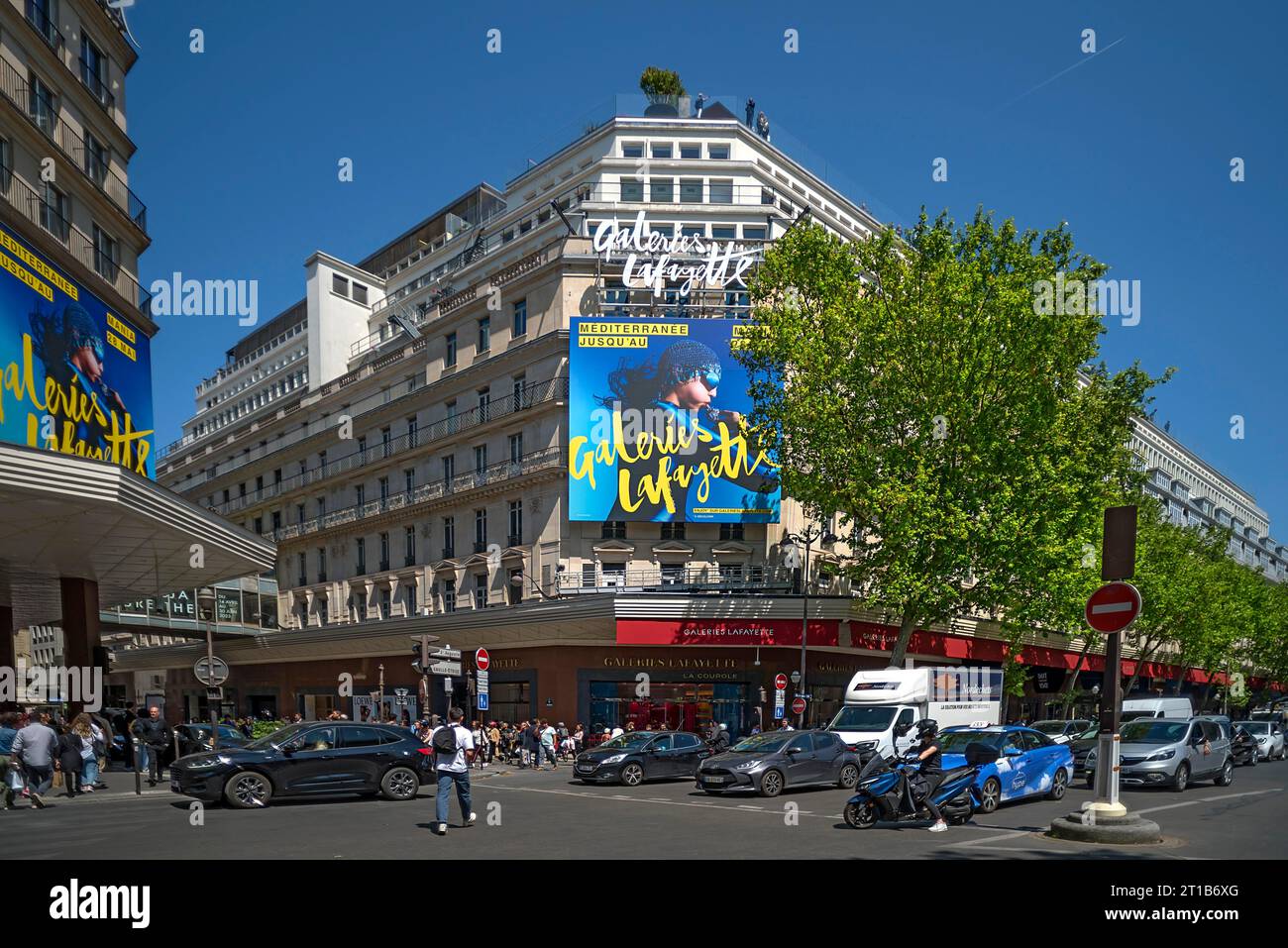 Les Galeries Lafayette, historische Pariser Kaufhäuser, erbaut um 1900, Paris, Frankreich Stockfoto