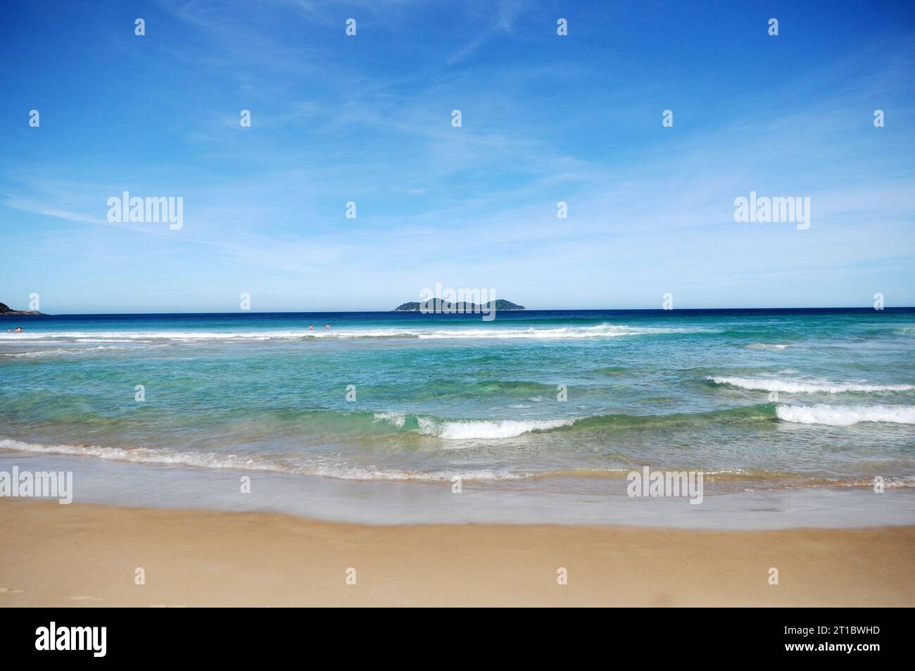 Lopes Mendes Beach, an der Ilha Grande im Bundesstaat Rio de Janeiro gelegen. Stockfoto