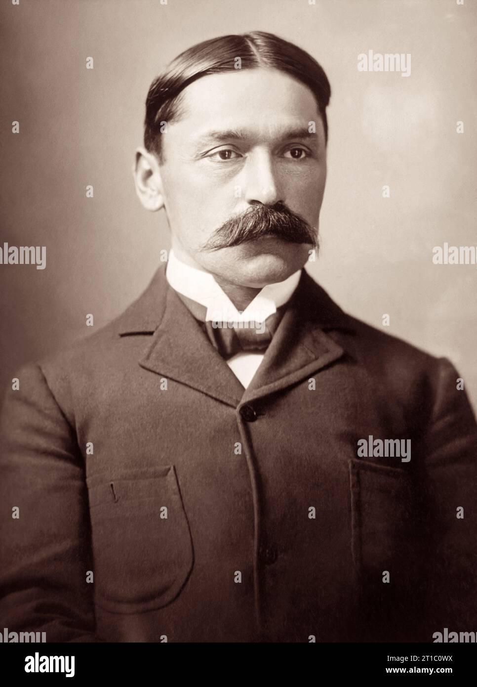 Der serbische Wissenschaftler Mihaljo Idvorski Pupin (1858–1935) war Professor an der Columbia University, Gründungsmitglied der NACA (dem Vorgänger der NASA), Philanthrope und wissenschaftlicher Erfinder mit zahlreichen Patenten. Stockfoto
