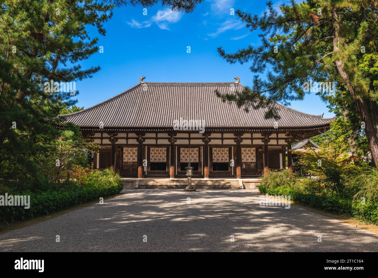 Goldene Halle des Toshodaiji-Tempels in nara, kansai, japan. Stockfoto