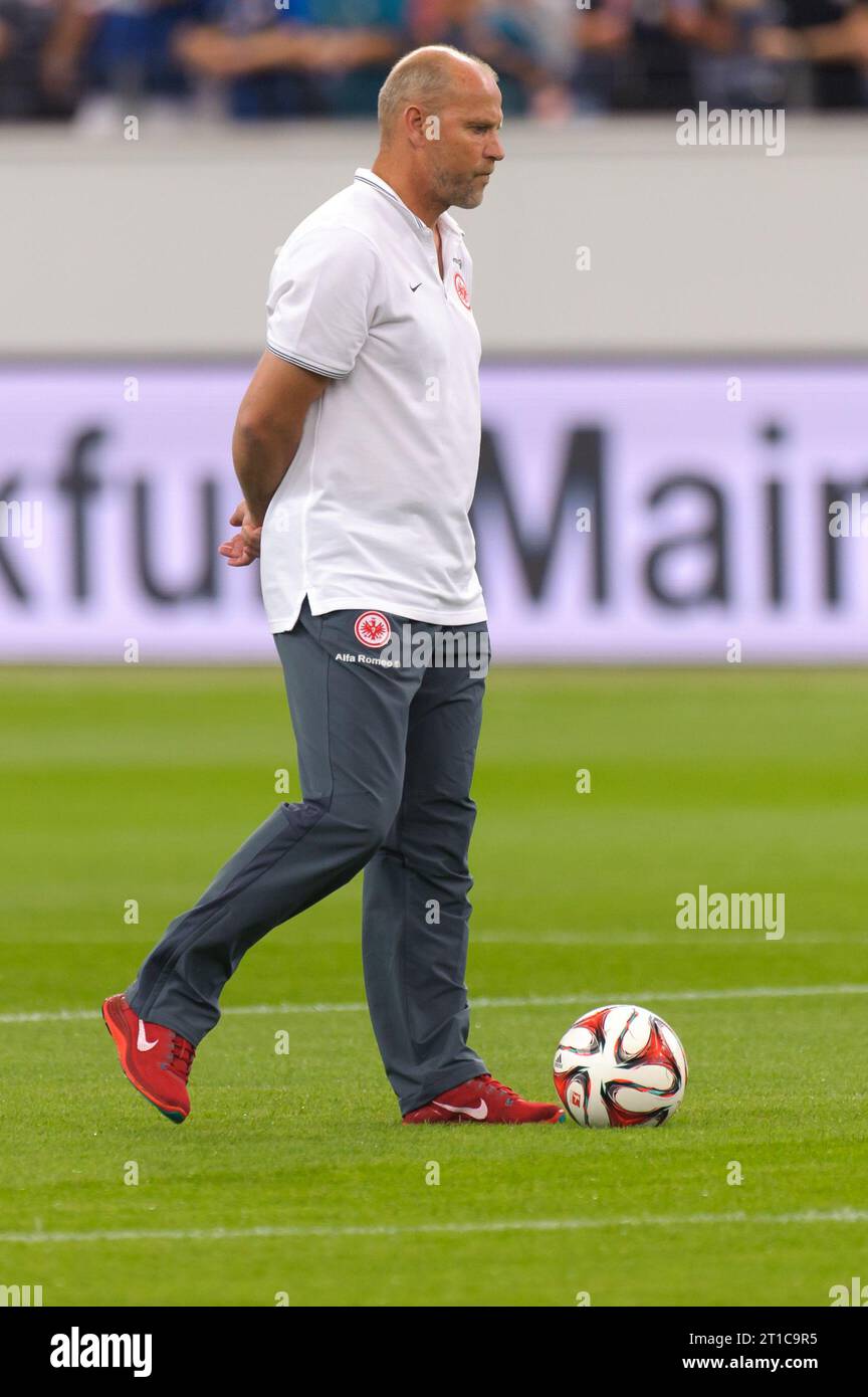 Thomas Schaaf (Chef-Trainer) Freundschaftsspiel Eintracht Frankfurt - Inter Mailand 3:1 in Frankfurt, Deutschland am 10.08.2014 Stockfoto