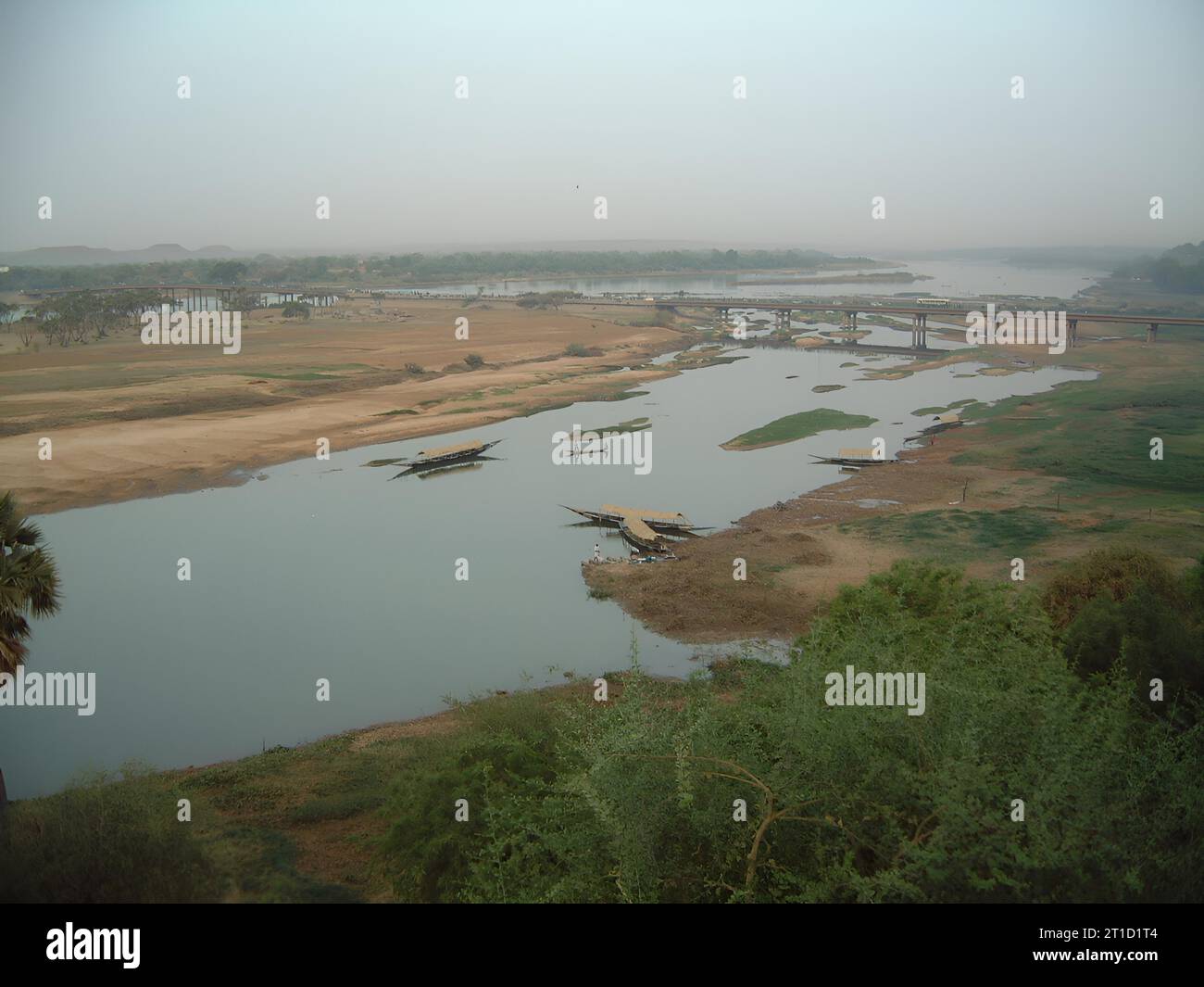 Der Niger bei Niamey Stockfoto