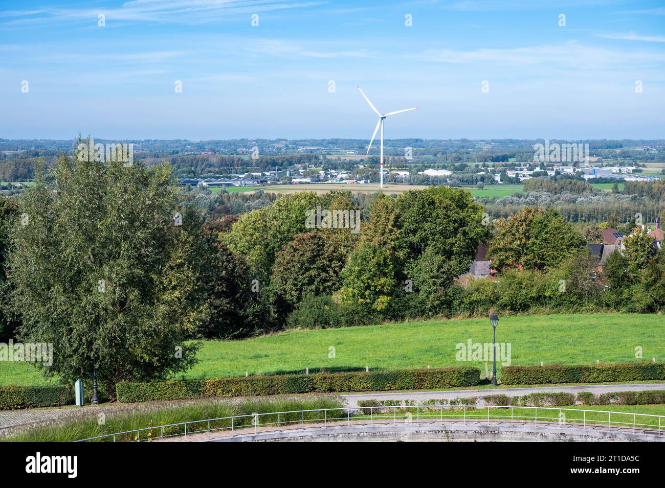 Blick über die grüne Umgebung des Dorfes Geraardsbergen, Ostflämische Region Credit: Imago/Alamy Live News Stockfoto