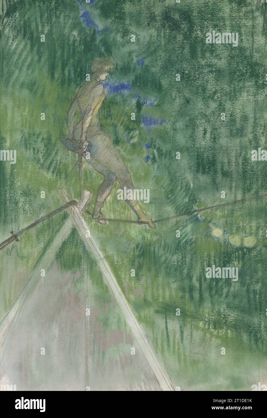 Der Rope Dancer, Ende des 19. Jahrhunderts. Stockfoto