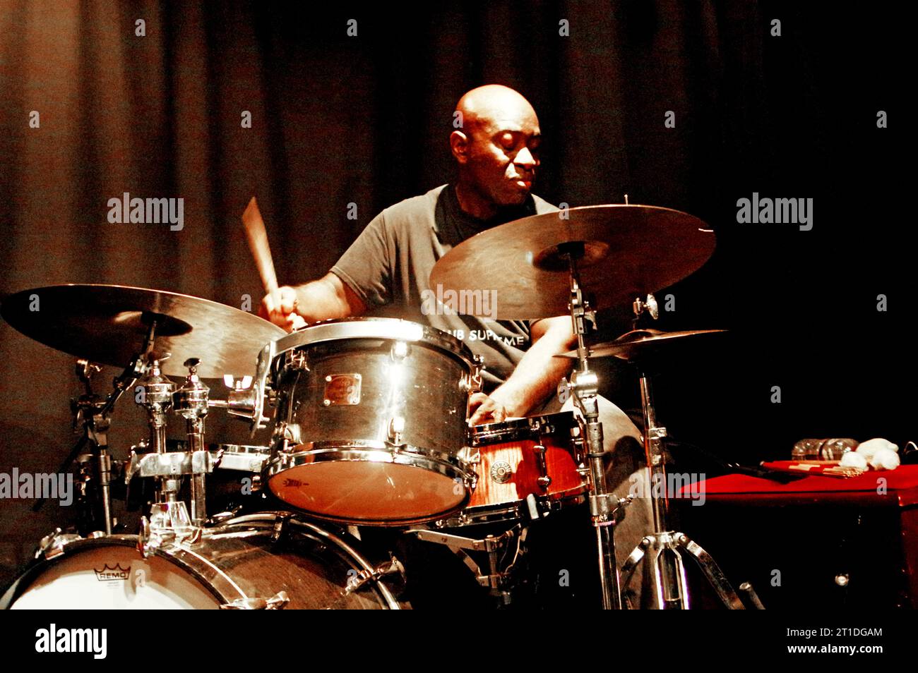 Winston Clifford, Nigel Thomas Quintet, Verdict Jazz Club, Brighton, East Sussex, Juni 2023. Stockfoto
