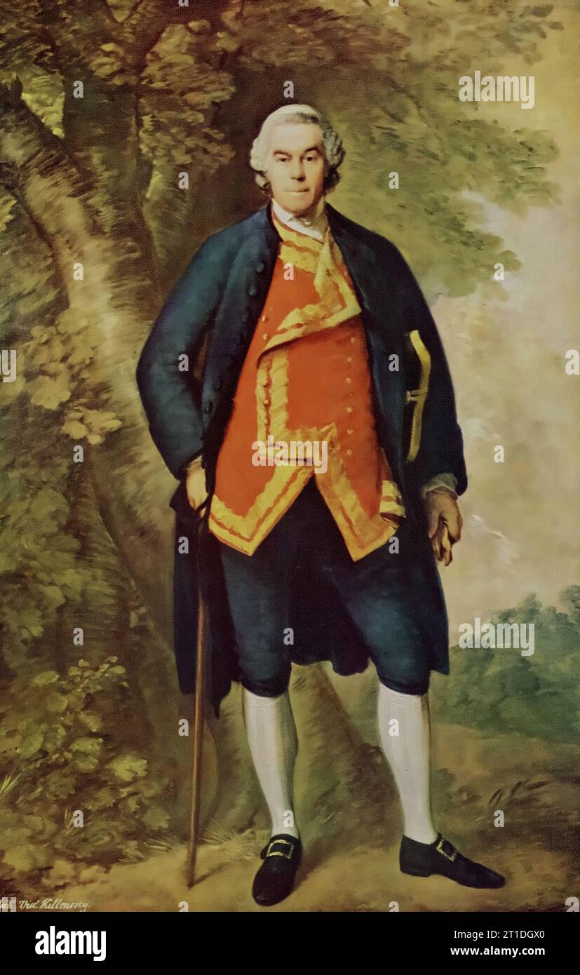 John Needham, 10. Viscount Kilmorey, 1768. Von Joshua Reynolds (1723-1792). John Needham, 10. Viscount Kilmorey (1710-1791). Stockfoto
