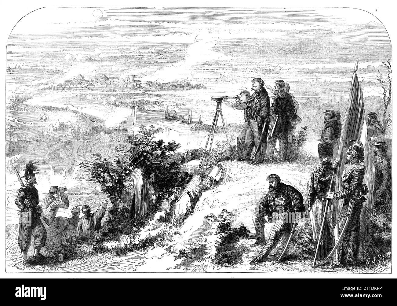 Der Krieg in Neapel Victor Emmanuel gibt Befehle, mit der