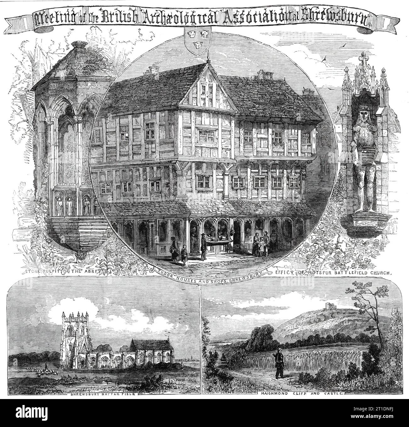 Sitzung der British Archaeological Association in Shrewsbury, 1860