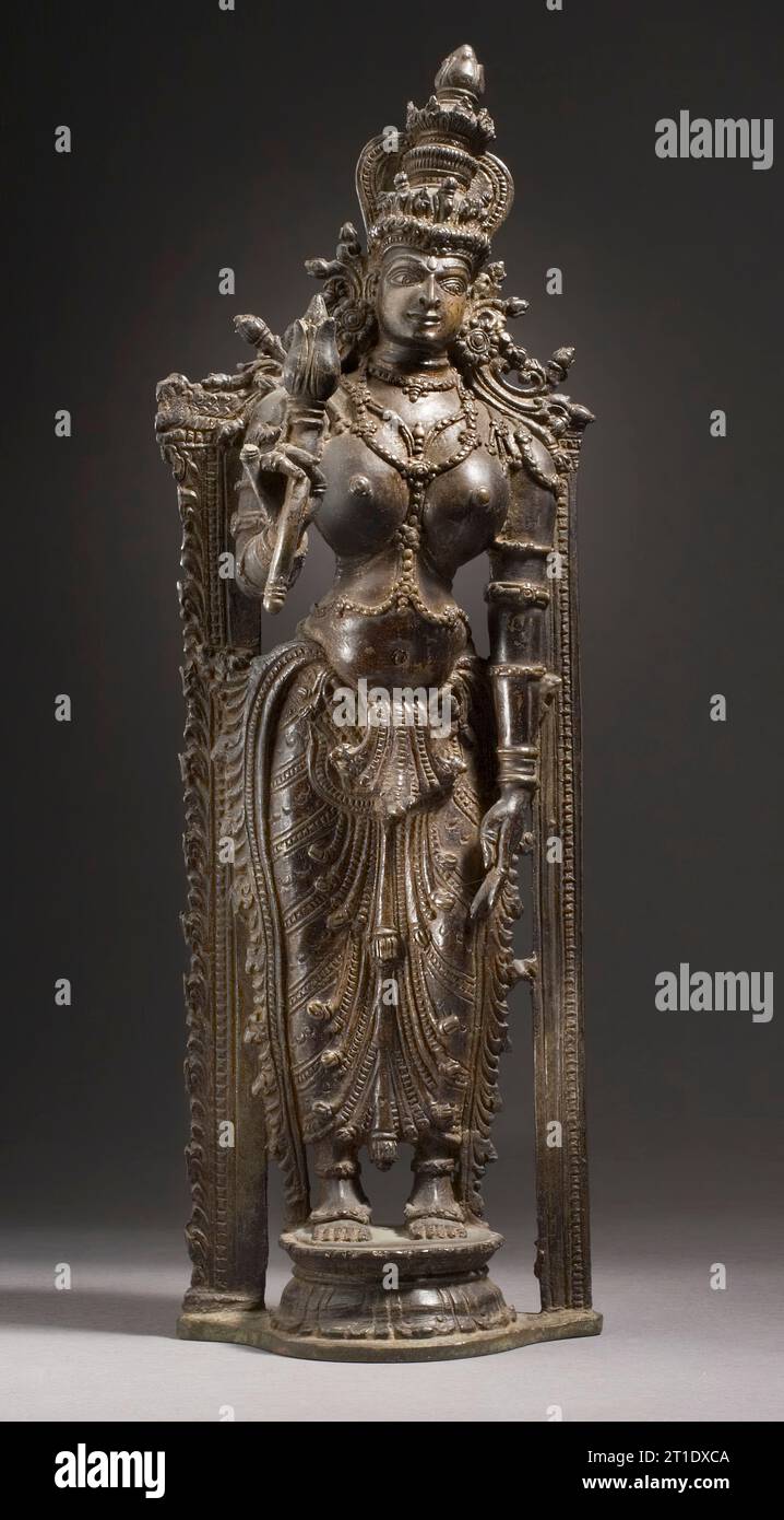 Die Hindu-Göttin Shri Lakshmi, 16. Jahrhundert. Stockfoto