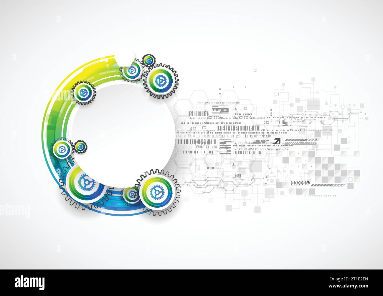 Abstrakter blauer Hintergrund aus Wirtschaftswissenschaften oder Technologie. Vektor Stock Vektor