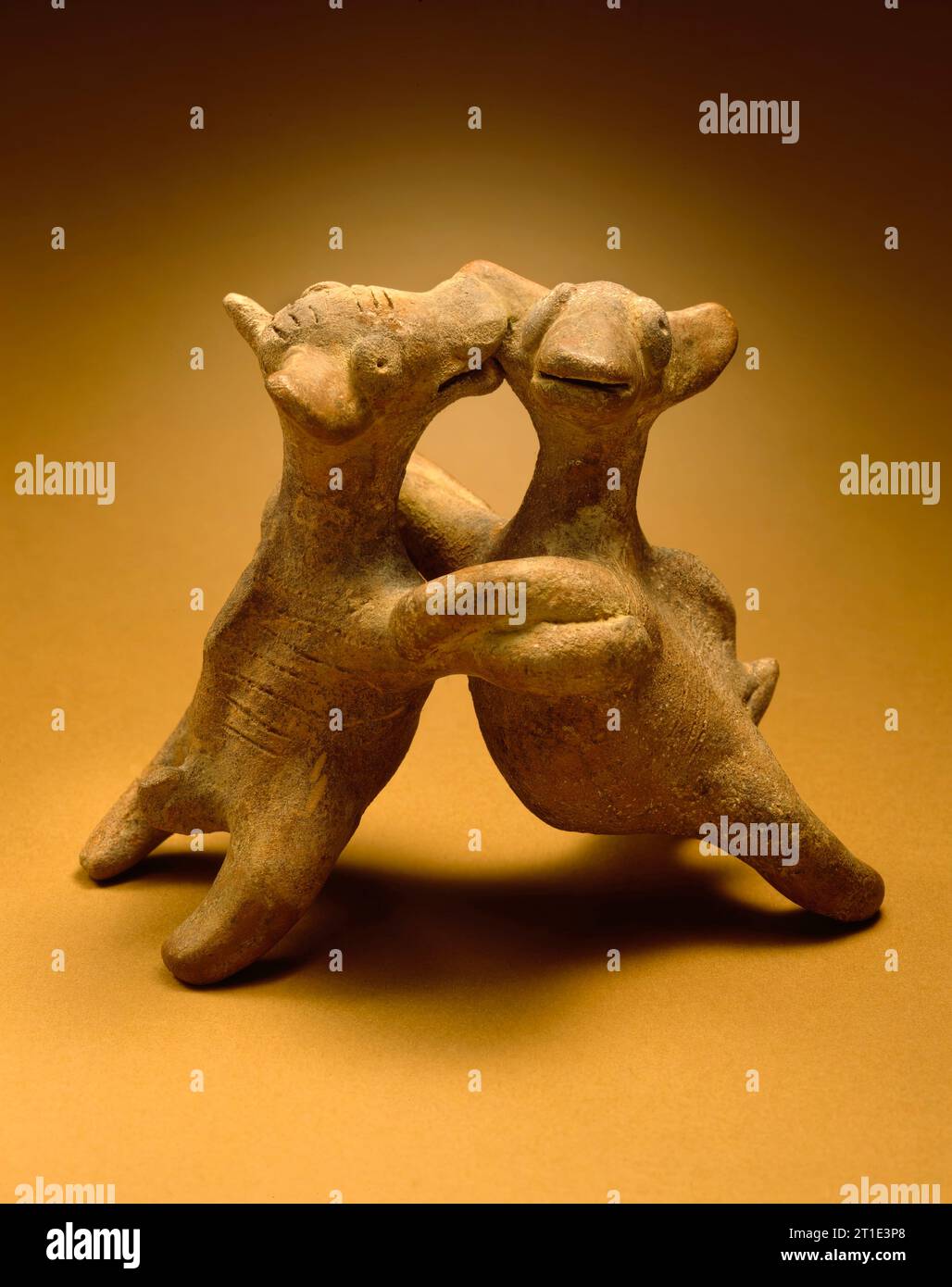 Hunde spielen, 200 v. Chr.-n. Chr. 500. Stockfoto