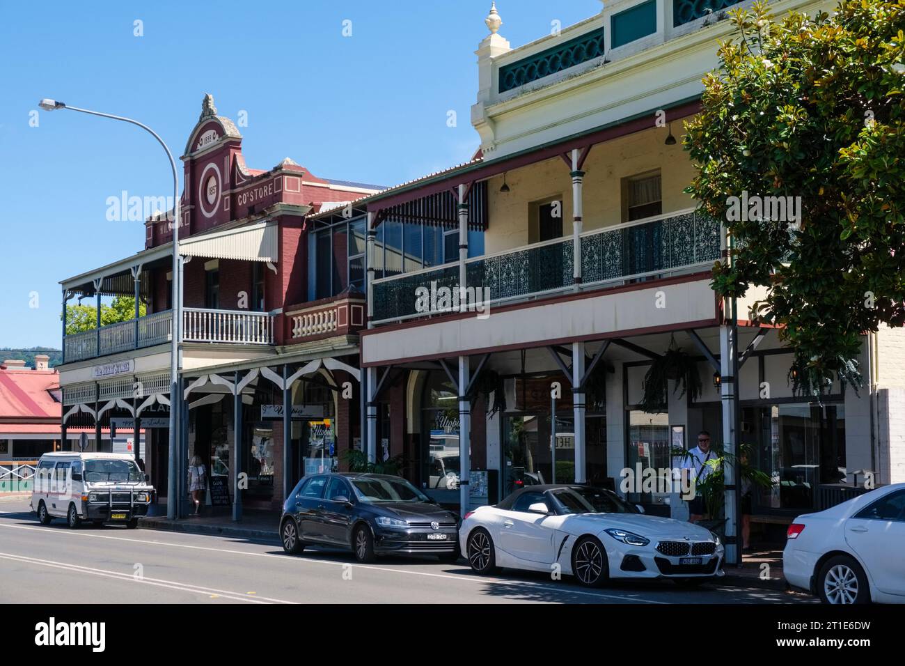 Straßenszene in Berry, New South Wales, Australien Stockfoto