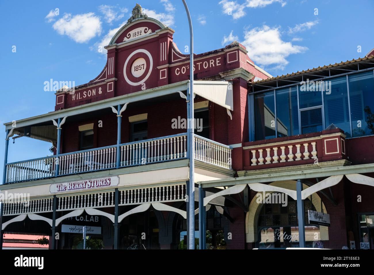 Straßenszene in Berry, New South Wales, Australien Stockfoto