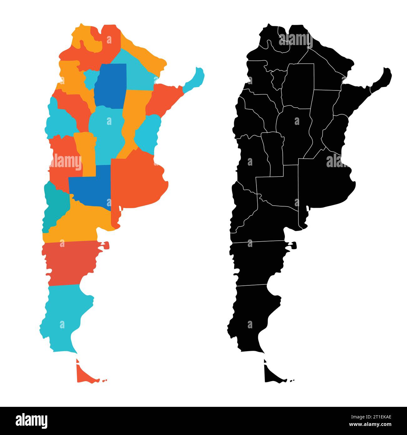 Argentina mapa silueta Stock-Vektorgrafiken kaufen - Alamy