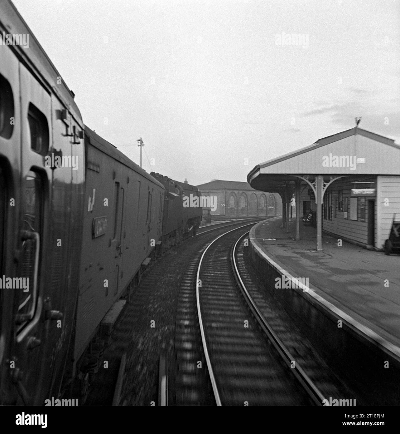 Reise von London Waterloo nach Weymouth 1966. Stockfoto