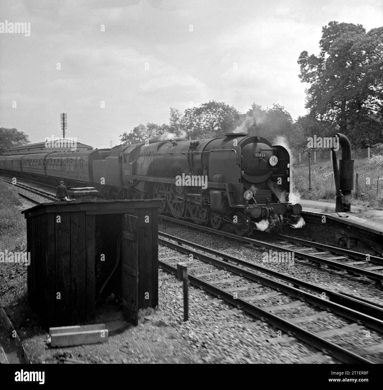 Reise von London Waterloo nach Weymouth 1966. Stockfoto