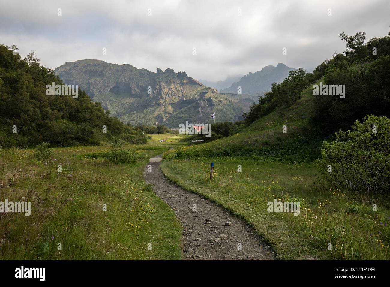 Þórsmörk beliebtes Camping- und Wanderziel in Island Stockfoto