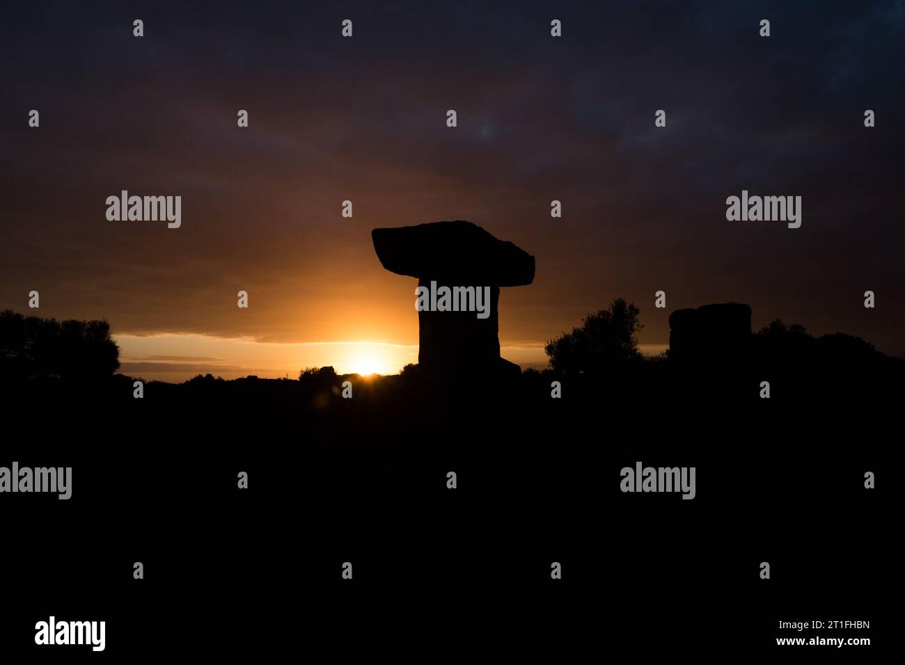 Sonnenuntergang auf menorca, balearen, spanien Stockfoto