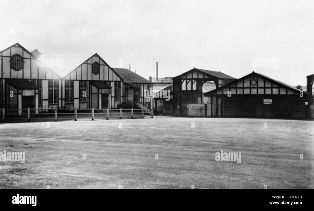 Luftfahrt in Großbritannien vor dem Ersten Weltkrieg die Gebäude der Royal Aircraft Establishment. Stockfoto